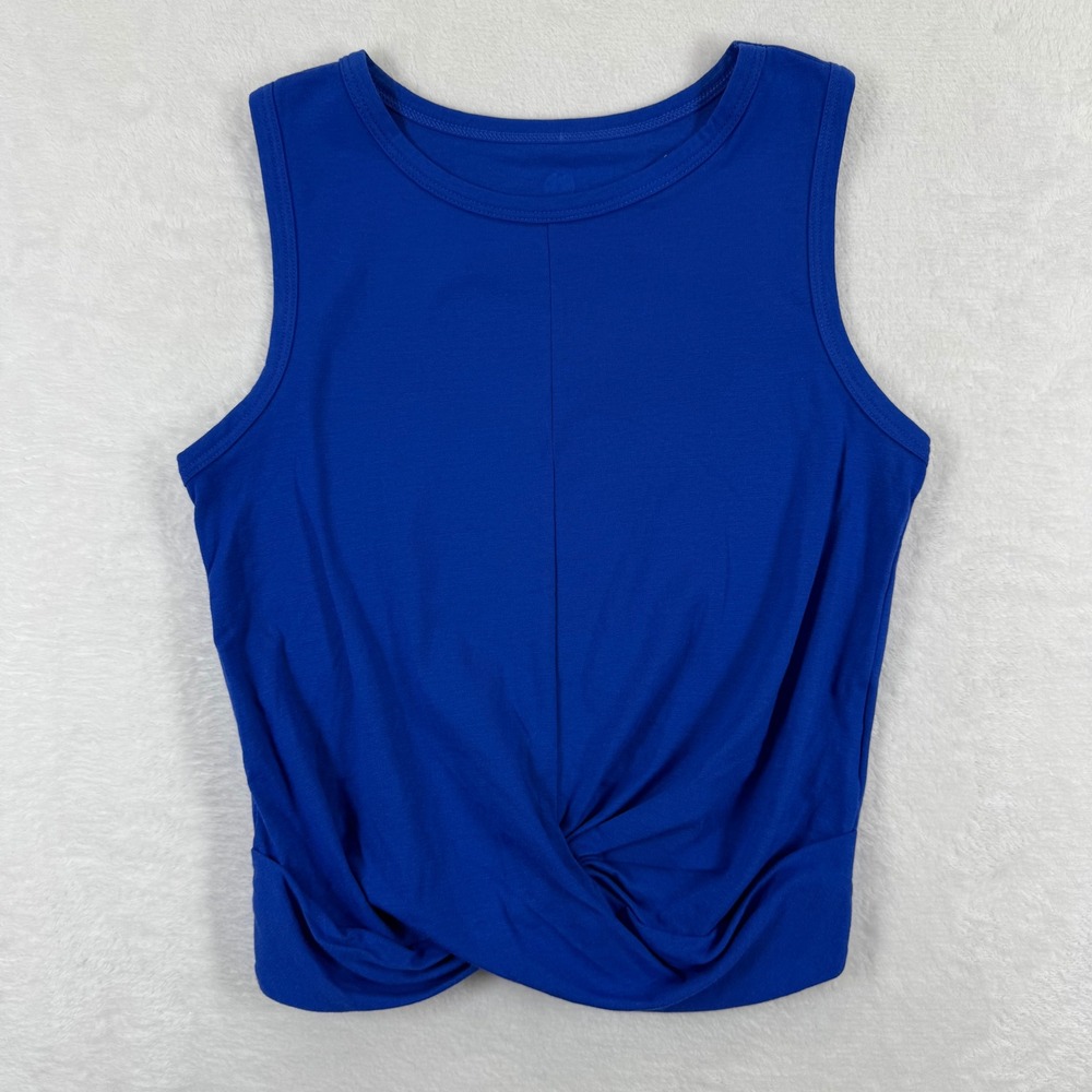 Lilly Pulitzer Luxletic Royal Blue Twist Front Tank Top XXS‎ Sleeveless Sporty